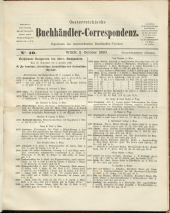 Oesterreichische Buchhändler-Correspondenz