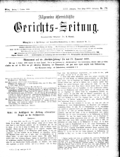 Allgemeine Österreichische Gerichtszeitung