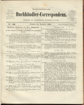 Oesterreichische Buchhändler-Correspondenz