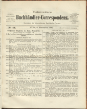 Oesterreichische Buchhändler-Correspondenz