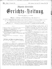 Allgemeine Österreichische Gerichtszeitung