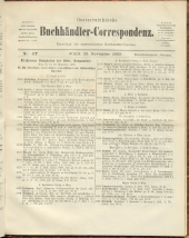 Oesterreichische Buchhändler-Correspondenz