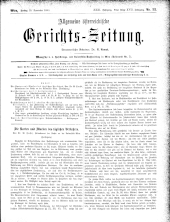 Allgemeine Österreichische Gerichtszeitung