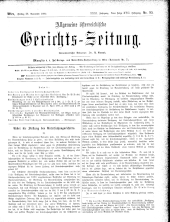 Allgemeine Österreichische Gerichtszeitung