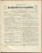 Oesterreichische Buchhändler-Correspondenz