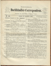 Oesterreichische Buchhändler-Correspondenz