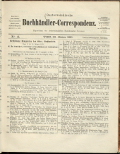 Oesterreichische Buchhändler-Correspondenz