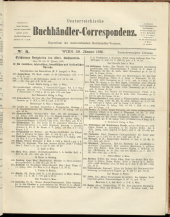 Oesterreichische Buchhändler-Correspondenz