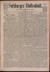 Salzburger Volksblatt: unabh. Tageszeitung f. Stadt u. Land Salzburg