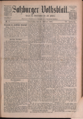 Salzburger Volksblatt: unabh. Tageszeitung f. Stadt u. Land Salzburg