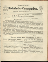 Oesterreichische Buchhändler-Correspondenz