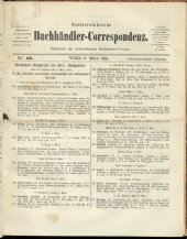 Oesterreichische Buchhändler-Correspondenz
