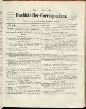 Oesterreichische Buchhändler-Correspondenz