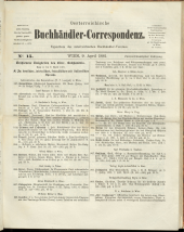 Oesterreichische Buchhändler-Correspondenz