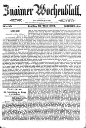 Znaimer Wochenblatt