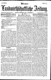 Wiener Landwirtschaftliche Zeitung