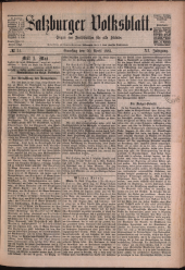 Salzburger Volksblatt: unabh. Tageszeitung f. Stadt u. Land Salzburg