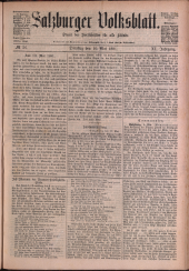 Salzburger Volksblatt: unabh. Tageszeitung f. Stadt u. Land Salzburg