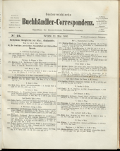 Oesterreichische Buchhändler-Correspondenz