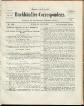 Oesterreichische Buchhändler-Correspondenz