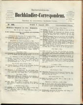 Oesterreichische Buchhändler-Correspondenz