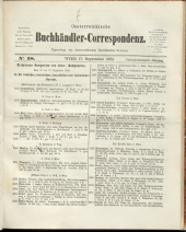 Oesterreichische Buchhändler-Correspondenz