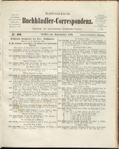 Oesterreichische Buchhändler-Correspondenz