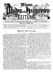 Wiener Moden- und Hauswesen-Zeitung