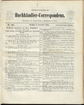 Oesterreichische Buchhändler-Correspondenz