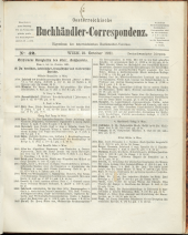 Oesterreichische Buchhändler-Correspondenz