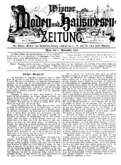 Wiener Moden- und Hauswesen-Zeitung