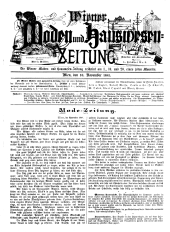 Wiener Moden- und Hauswesen-Zeitung