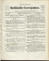 Oesterreichische Buchhändler-Correspondenz