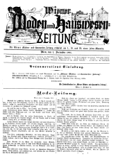 Wiener Moden- und Hauswesen-Zeitung