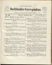 Oesterreichische Buchhändler-Correspondenz