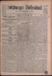 Salzburger Volksblatt: unabh. Tageszeitung f. Stadt u. Land Salzburg