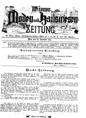 Wiener Moden- und Hauswesen-Zeitung