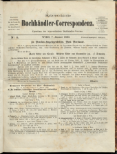 Oesterreichische Buchhändler-Correspondenz