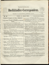 Oesterreichische Buchhändler-Correspondenz