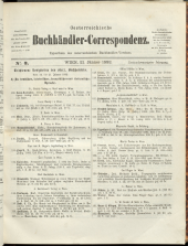 Oesterreichische Buchhändler-Correspondenz