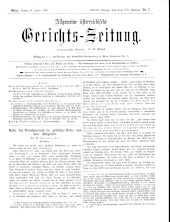 Allgemeine Österreichische Gerichtszeitung