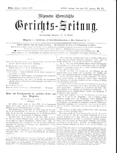 Allgemeine Österreichische Gerichtszeitung