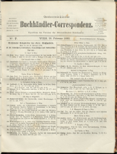 Oesterreichische Buchhändler-Correspondenz