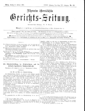 Allgemeine Österreichische Gerichtszeitung