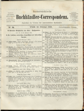 Oesterreichische Buchhändler-Correspondenz