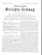 Allgemeine Österreichische Gerichtszeitung