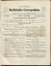 Oesterreichische Buchhändler-Correspondenz