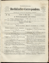 Oesterreichische Buchhändler-Correspondenz