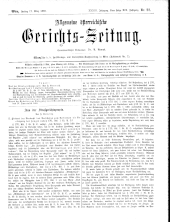 Allgemeine Österreichische Gerichtszeitung