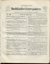 Oesterreichische Buchhändler-Correspondenz